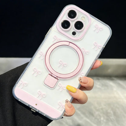 Change Color Luminous Call Light up Flash Bowknot Phone Case for Iphone 16 15 13 12 11 14 17 Pro Max plus Air Shockproof Cover